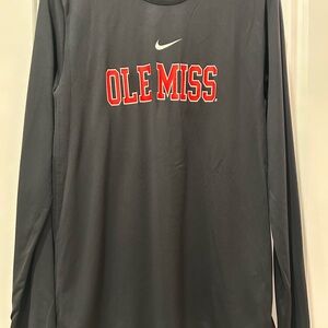 Nike Dri-FIT Black Ole Miss Performance Shirt, Men’s M